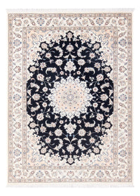 Tapis persan - Nain - Premium - 160 x 110 cm - bleu foncé