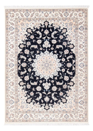 Tapis persan - Nain - Premium - 160 x 110 cm - bleu foncé