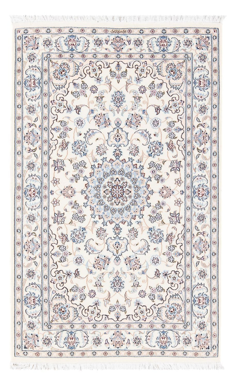 Tapis persan - Nain - Premium - 132 x 80 cm - crème