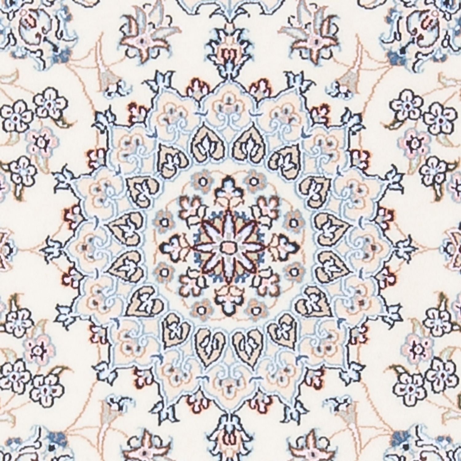 Tapis persan - Nain - Premium - 132 x 80 cm - crème