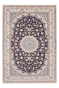 Tapis persan - Nain - Premium - 200 x 130 cm - bleu foncé