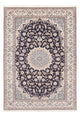 Tapis persan - Nain - Premium - 200 x 130 cm - bleu foncé