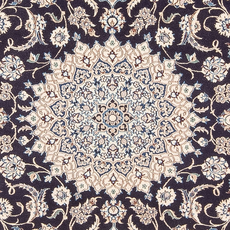 Tapis persan - Nain - Premium - 200 x 130 cm - bleu foncé