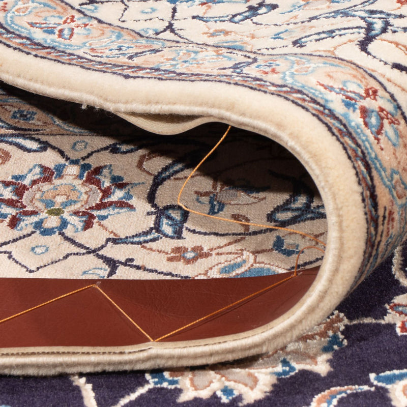 Tapis persan - Nain - Premium - 200 x 130 cm - bleu foncé