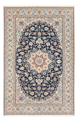 Tapis persan - Nain - Premium - 196 x 133 cm - bleu foncé