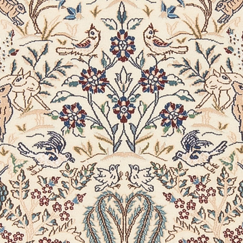 Tapis persan - Nain - Premium - 140 x 100 cm - crème