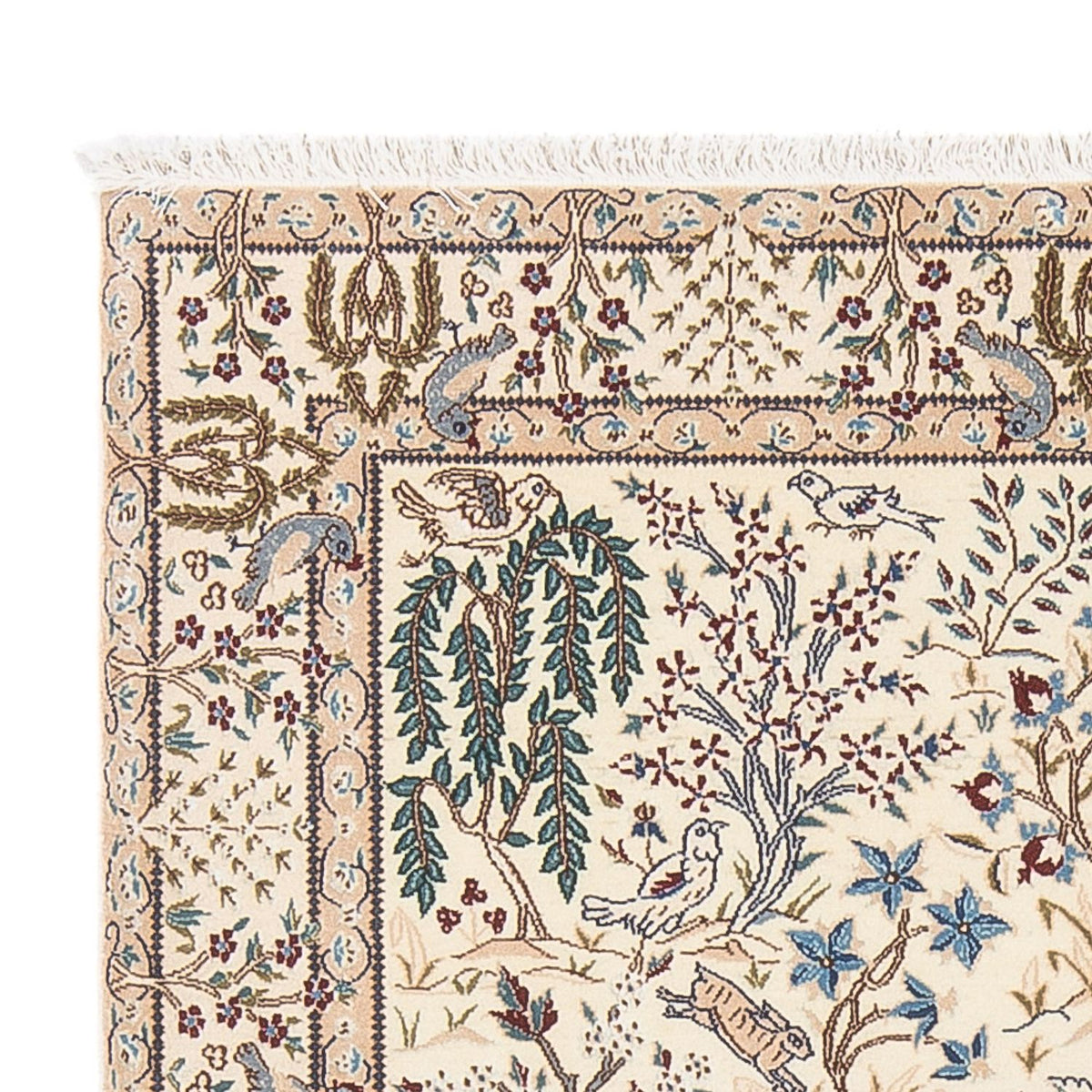 Tapis persan - Nain - Premium - 140 x 100 cm - crème