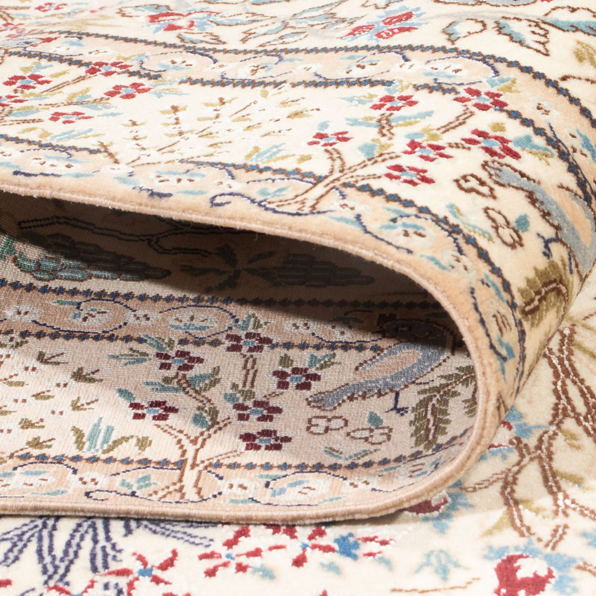 Tapis persan - Nain - Premium - 140 x 100 cm - crème