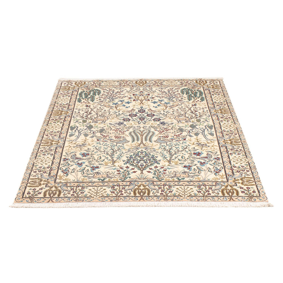 Tapis persan - Nain - Premium - 140 x 100 cm - crème