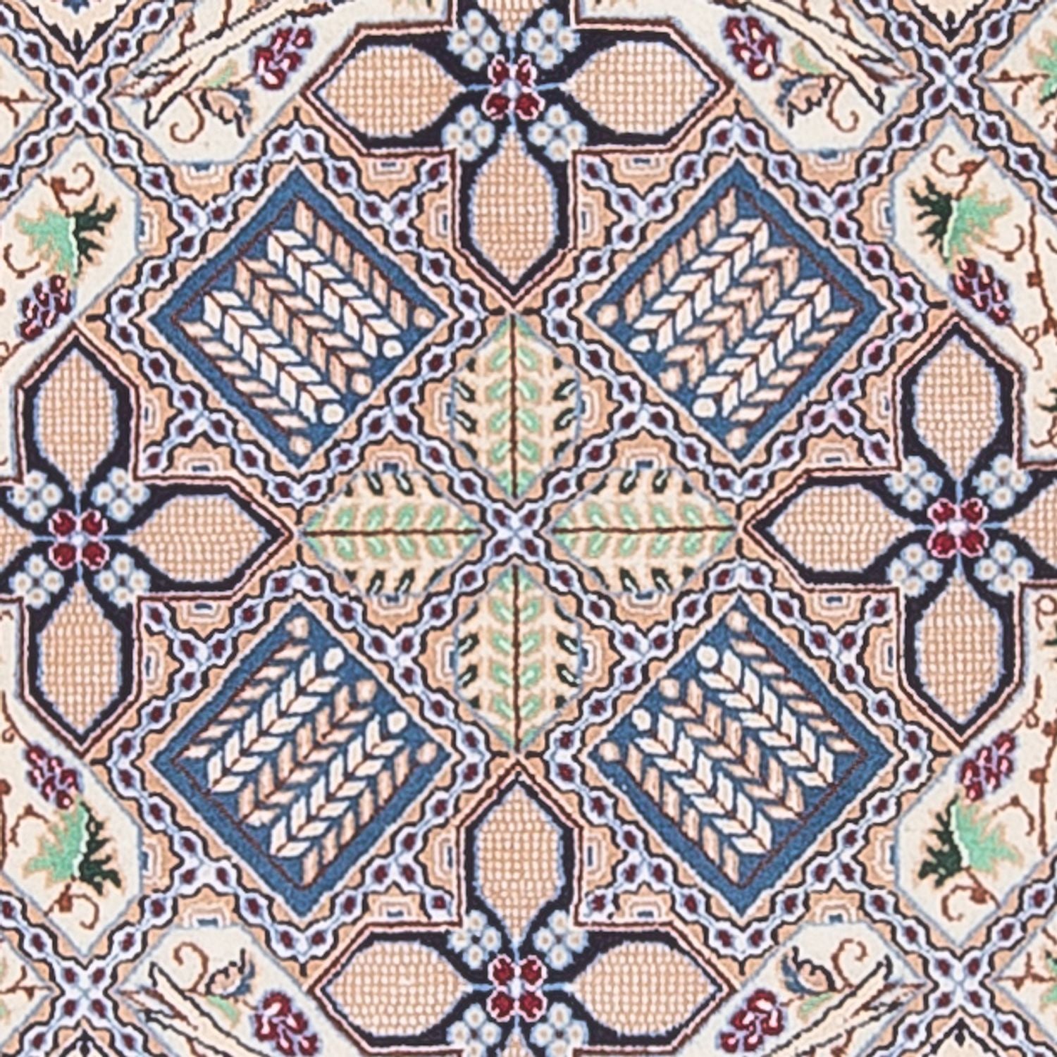 Tapis persan - Nain - Premium - 130 x 87 cm - crème