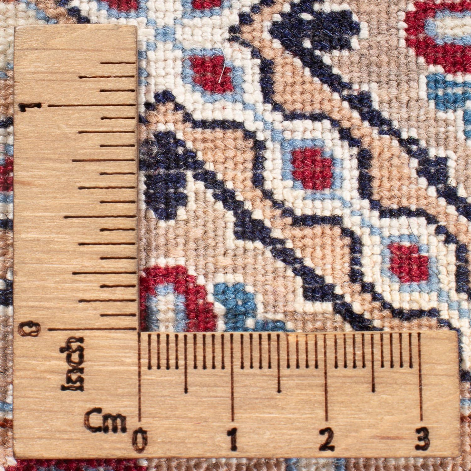 Tapis persan - Nain - Premium - 130 x 87 cm - crème