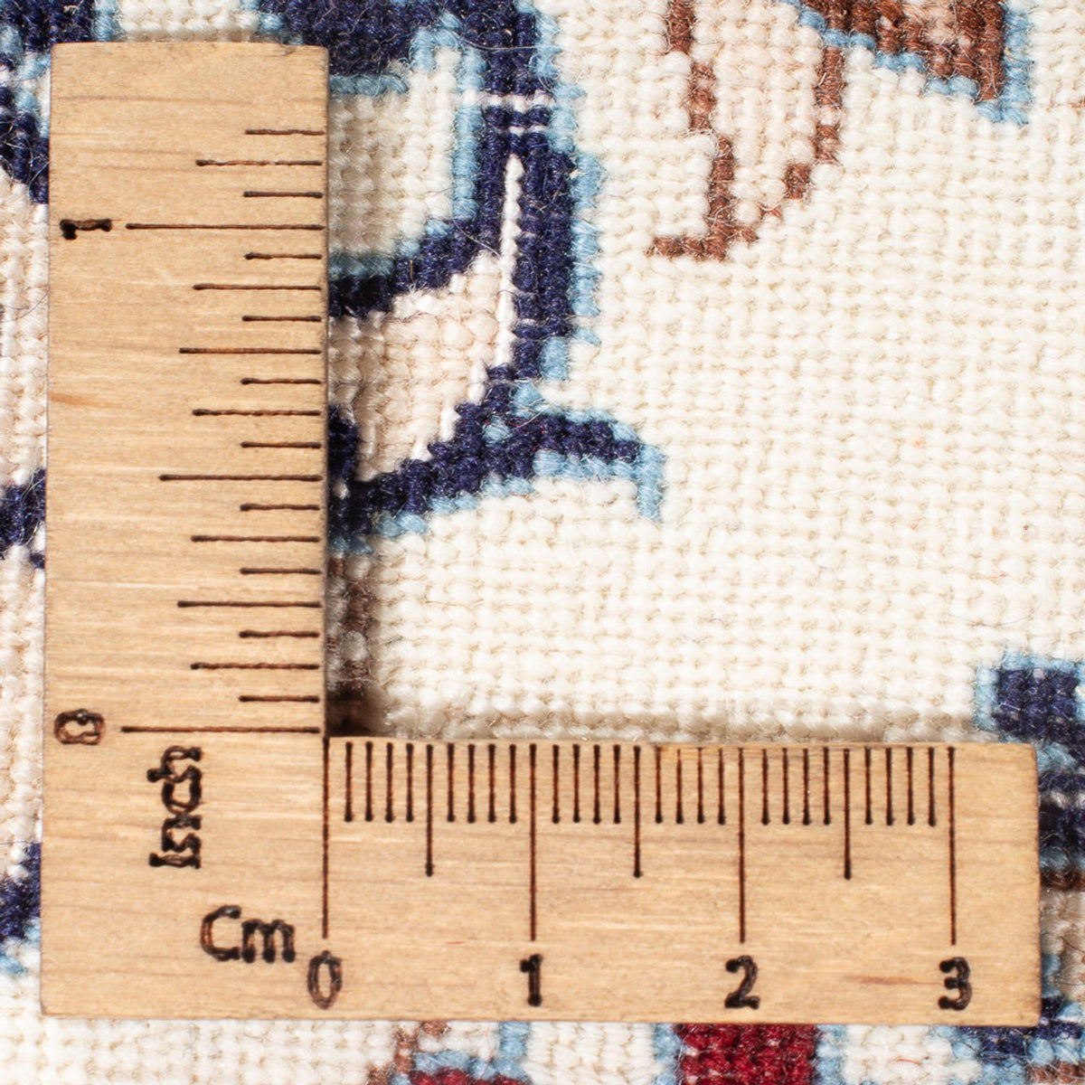 Tapis de couloir Tapis persan - Nain - Premium - 140 x 48 cm - crème