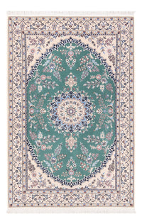 Tapis persan - Nain - Premium - 153 x 100 cm - vert