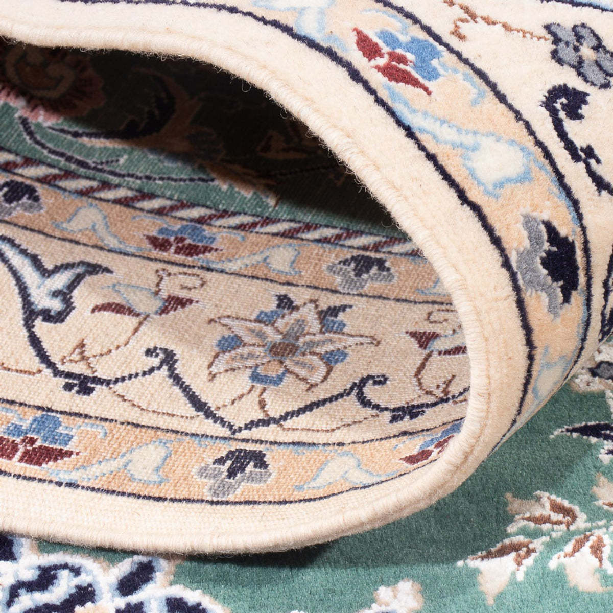 Tapis persan - Nain - Premium - 153 x 100 cm - vert