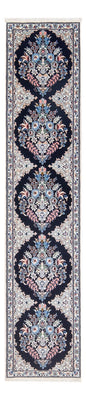 Tapis de couloir Tapis persan - Nain - Premium - 202 x 46 cm - bleu foncé