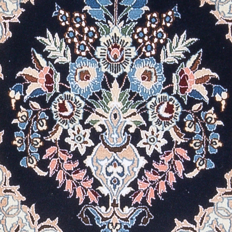 Tapis de couloir Tapis persan - Nain - Premium - 202 x 46 cm - bleu foncé