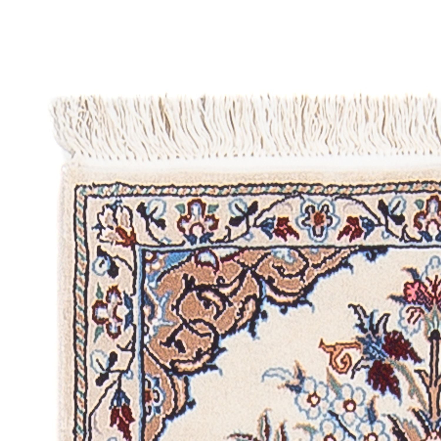 Tapis de couloir Tapis persan - Nain - Premium - 203 x 48 cm - crème