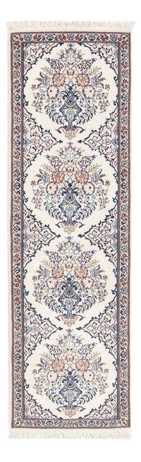 Tapis de couloir Tapis persan - Nain - Premium - 155 x 48 cm - crème