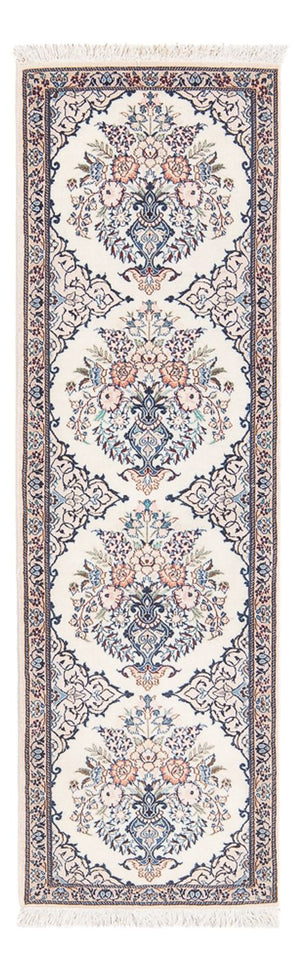 Tapis de couloir Tapis persan - Nain - Premium - 155 x 48 cm - crème
