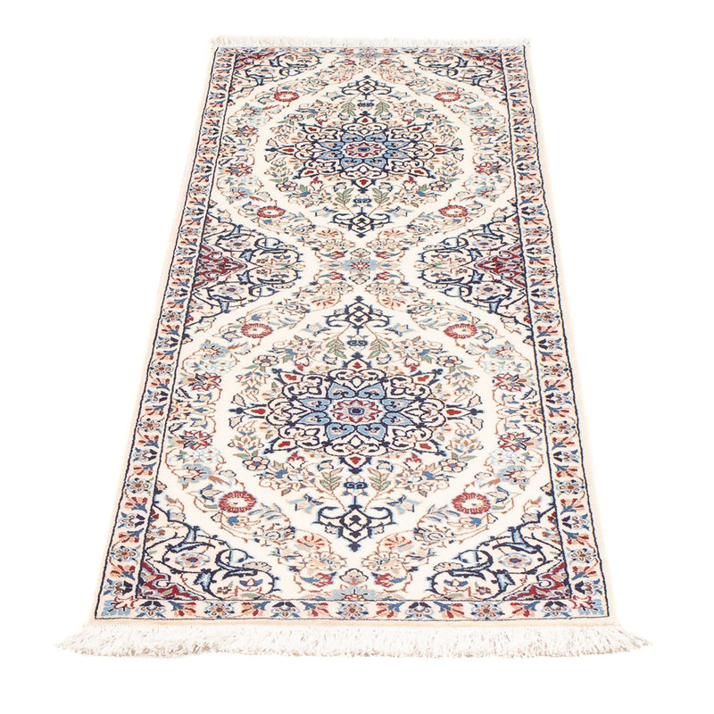 Tapis de couloir Tapis persan - Nain - Premium - 153 x 46 cm - crème