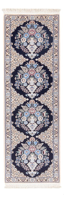 Tapis de couloir Tapis persan - Nain - Premium - 156 x 50 cm - bleu foncé