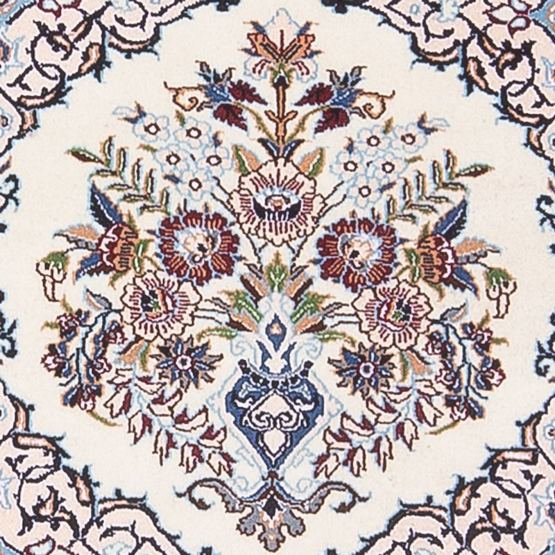 Tapis de couloir Tapis persan - Nain - Premium - 196 x 52 cm - crème