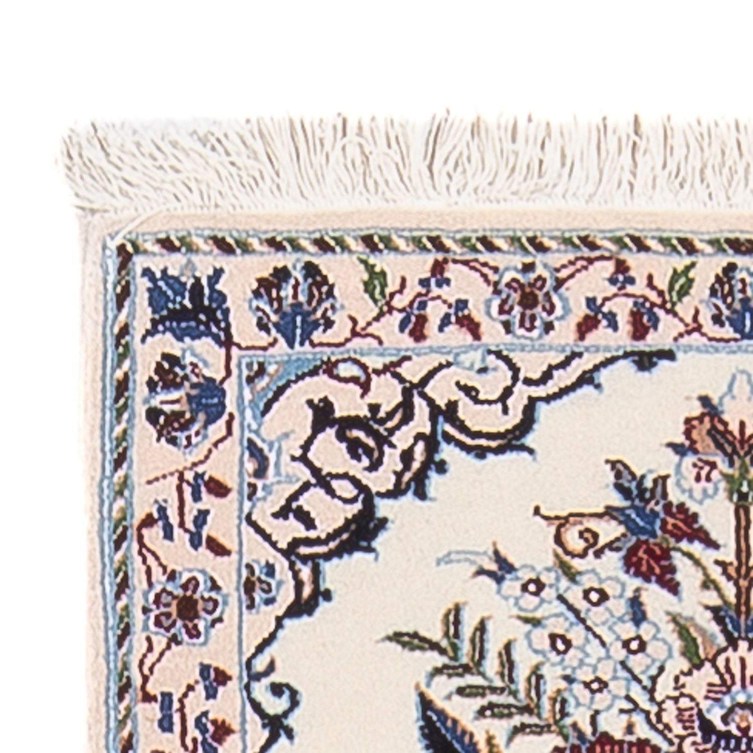 Tapis de couloir Tapis persan - Nain - Premium - 196 x 52 cm - crème