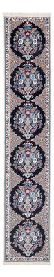 Tapis de couloir Tapis persan - Nain - Premium - 230 x 47 cm - bleu foncé