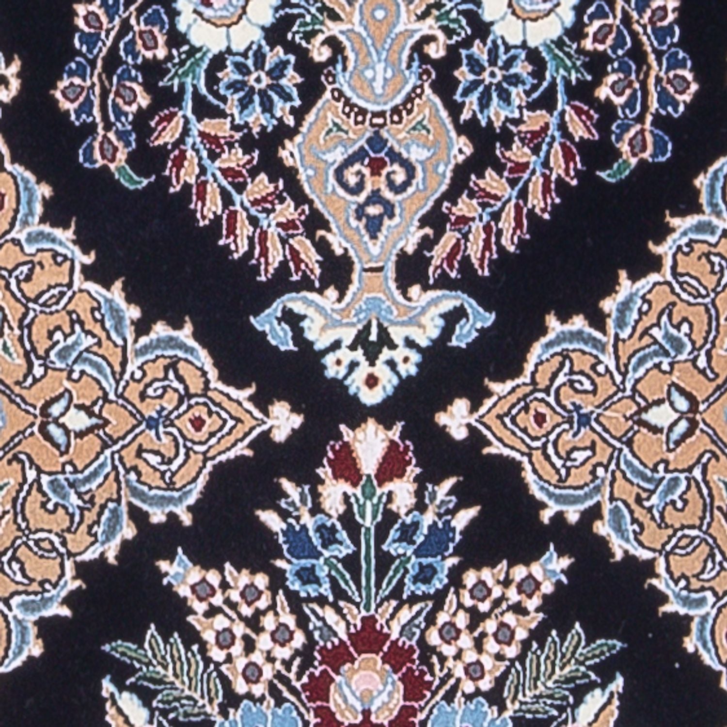Tapis de couloir Tapis persan - Nain - Premium - 230 x 47 cm - bleu foncé