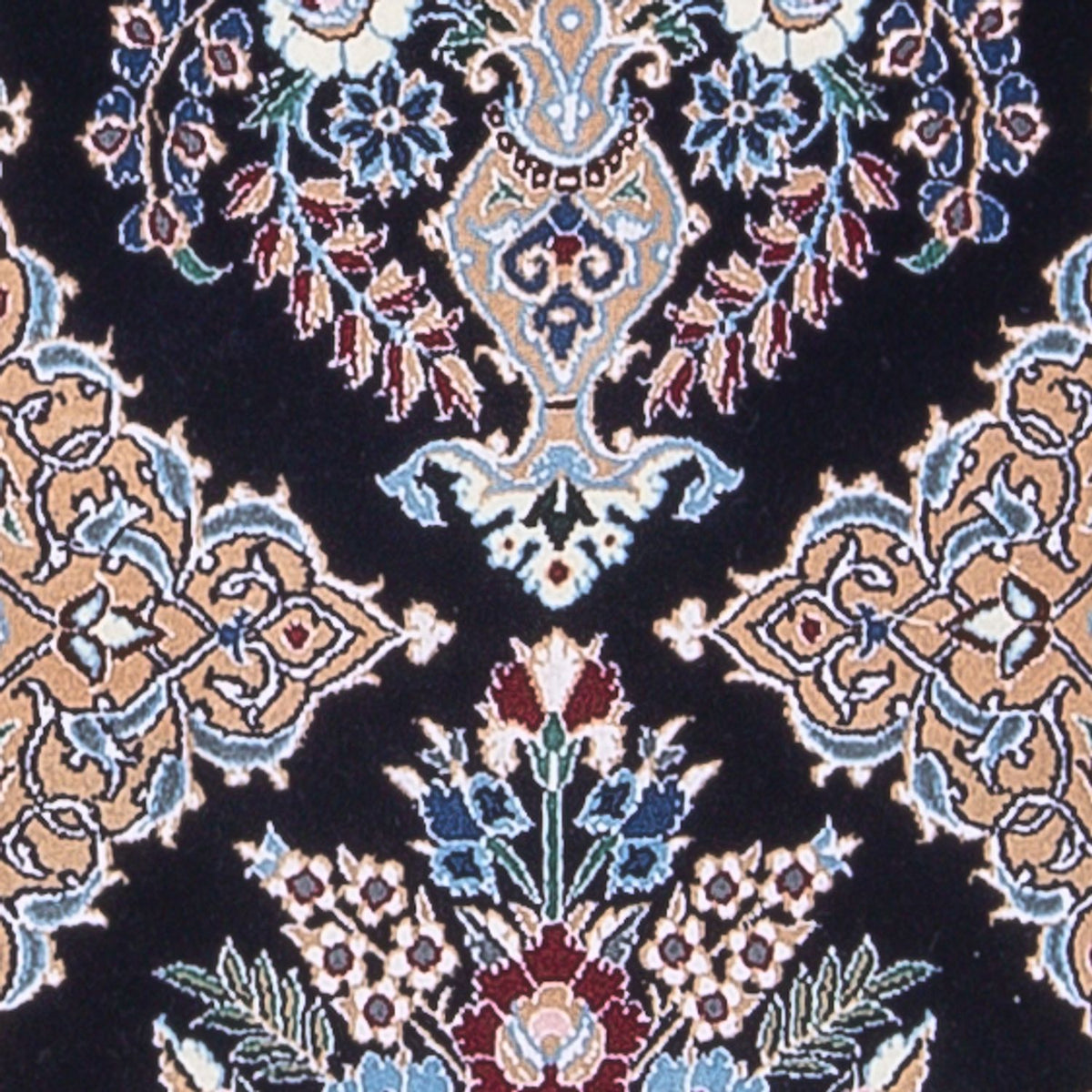 Tapis de couloir Tapis persan - Nain - Premium - 230 x 47 cm - bleu foncé