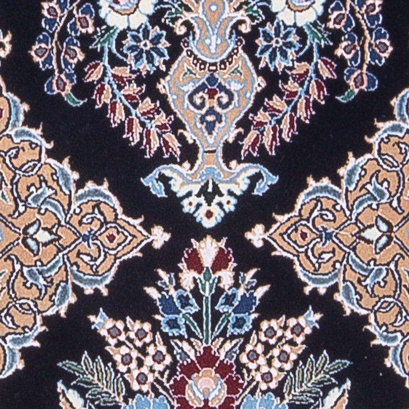 Tapis de couloir Tapis persan - Nain - Premium - 230 x 47 cm - bleu foncé