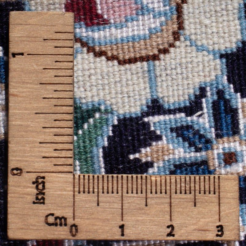Tapis de couloir Tapis persan - Nain - Premium - 230 x 47 cm - bleu foncé