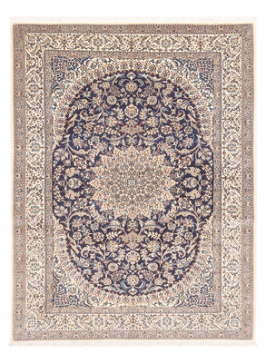 Tapis persan - Nain - Premium - 188 x 130 cm - bleu foncé
