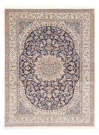 Tapis persan - Nain - Premium - 188 x 130 cm - bleu foncé