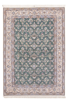Tapis persan - Nain - Premium - 205 x 130 cm - vert menthe