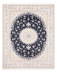 Tapis persan - Nain - Premium - 198 x 132 cm - bleu foncé
