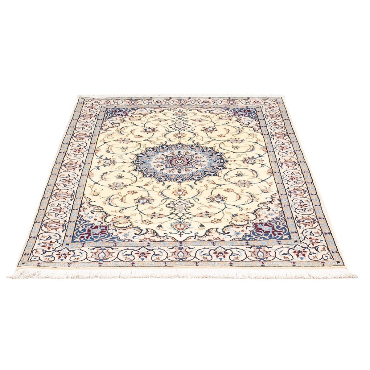Tapis persan - Nain - Premium - 150 x 104 cm - crème