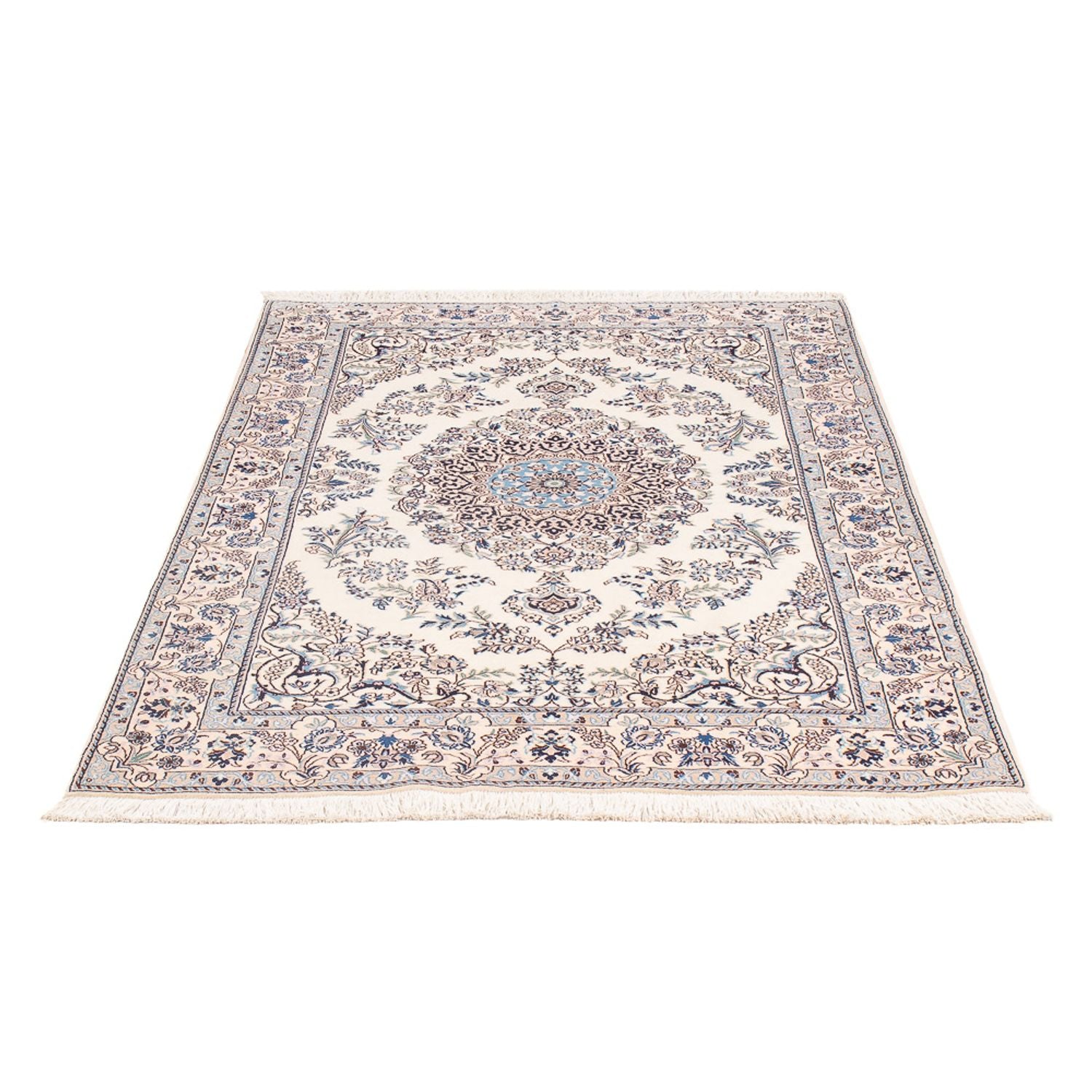 Tapis persan - Nain - Premium - 146 x 100 cm - crème