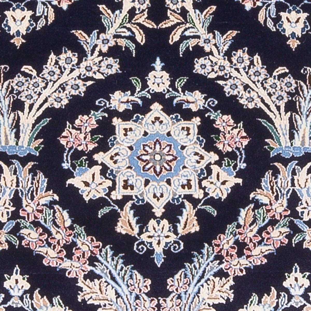 Tapis persan - Nain - Premium - 142 x 98 cm - bleu foncé