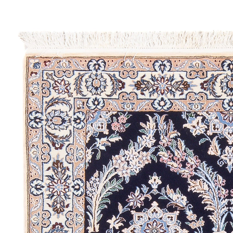 Tapis persan - Nain - Premium - 142 x 98 cm - bleu foncé