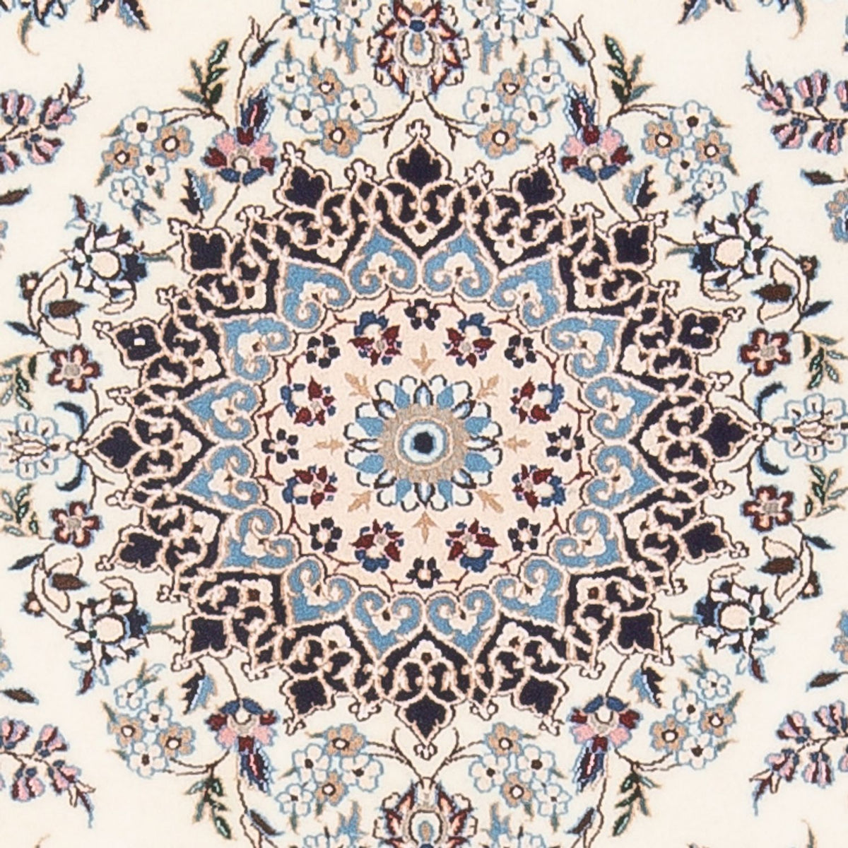 Tapis persan - Nain - Premium - 132 x 98 cm - crème