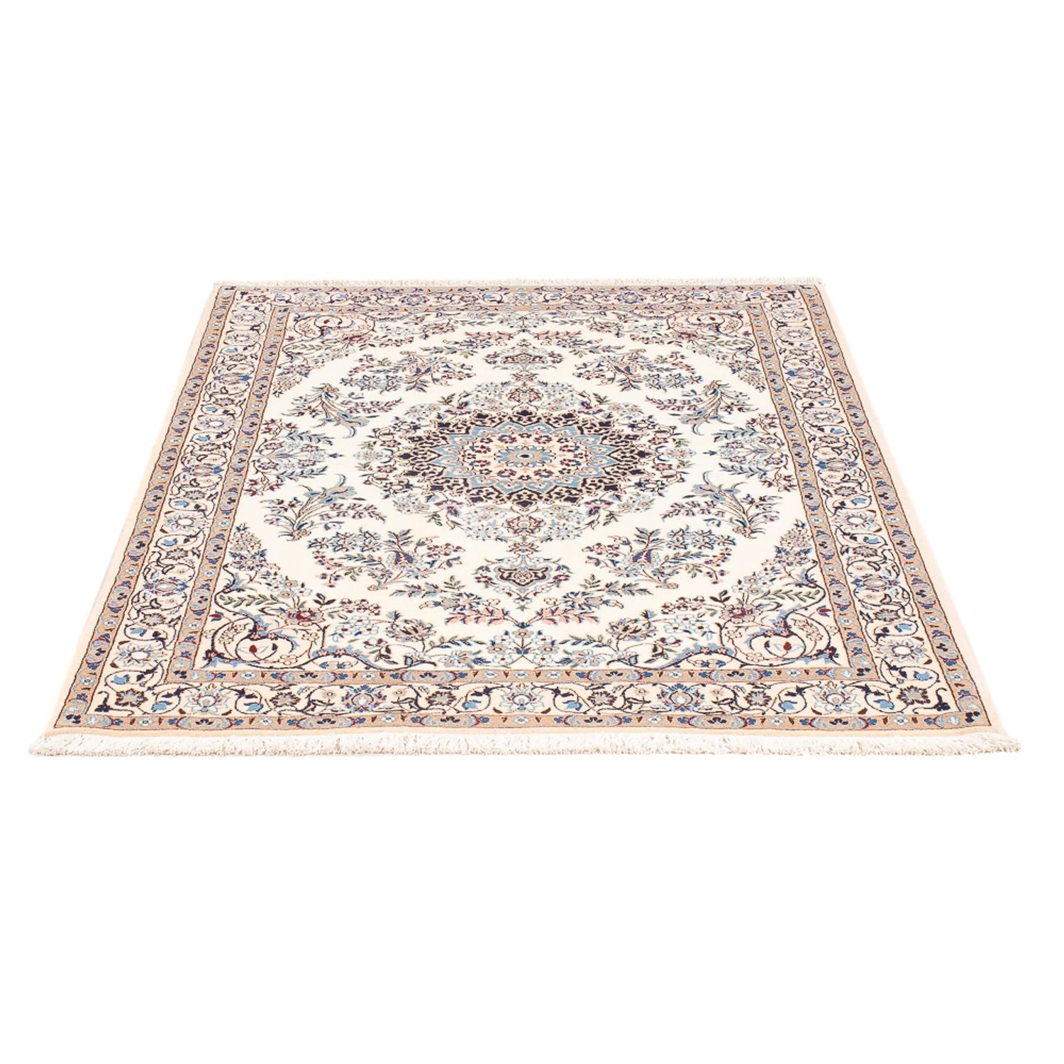 Tapis persan - Nain - Premium - 132 x 98 cm - crème