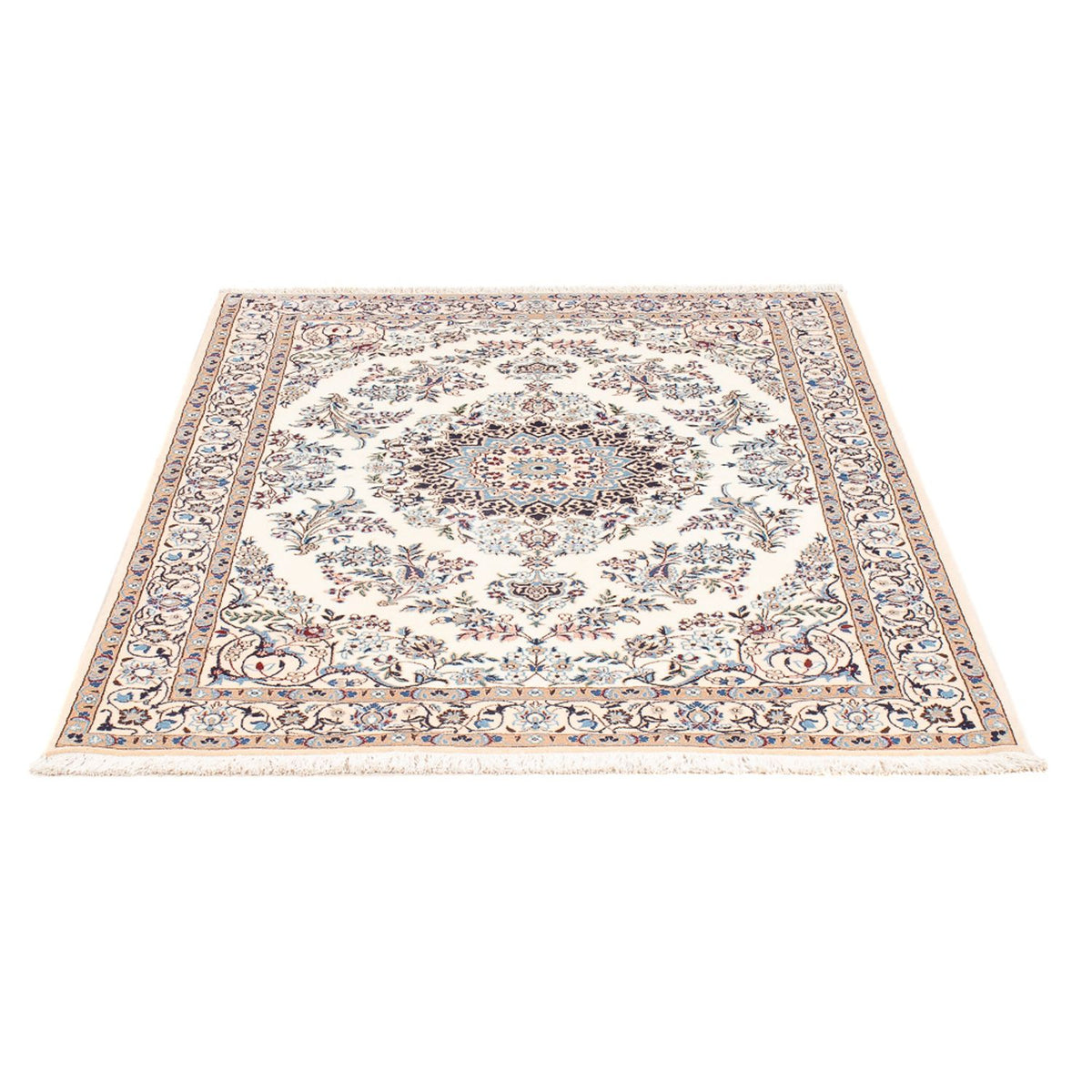 Tapis persan - Nain - Premium - 132 x 98 cm - crème