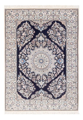 Tapis persan - Nain - Premium - 147 x 104 cm - bleu foncé