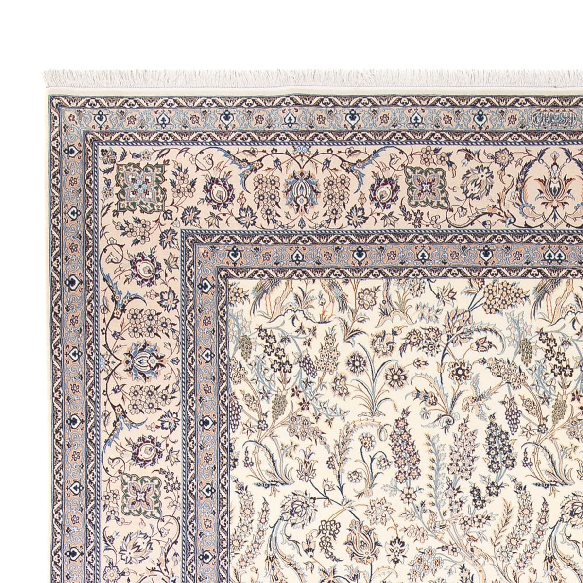 Tapis persan - Nain - Premium - 362 x 255 cm - crème