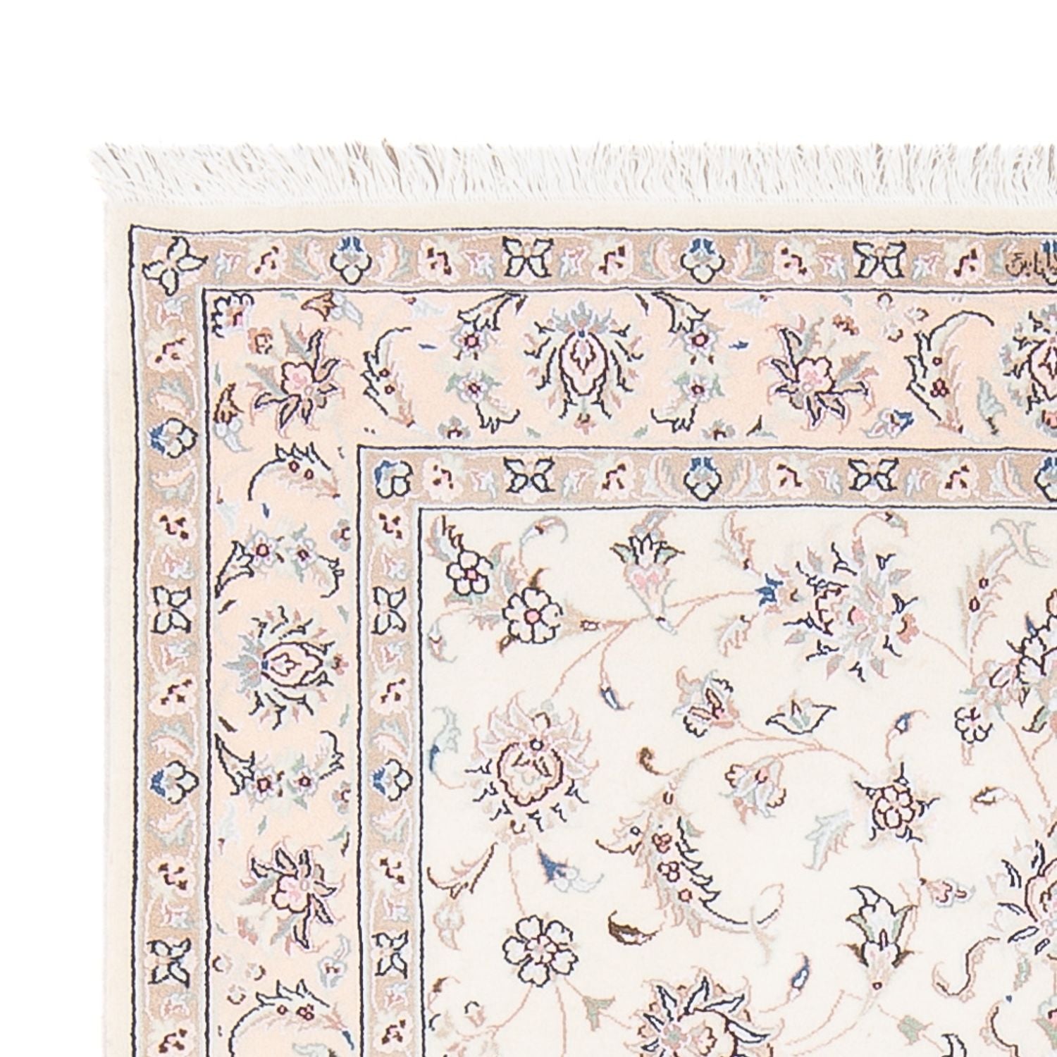 Tapis persan - Nain - Premium - 152 x 102 cm - crème