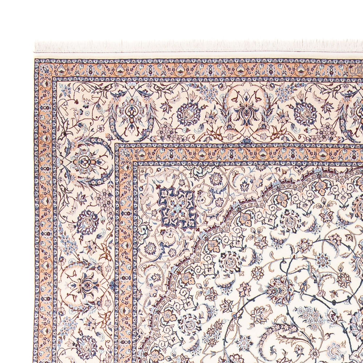 Tapis persan - Nain - Premium - 347 x 252 cm - crème