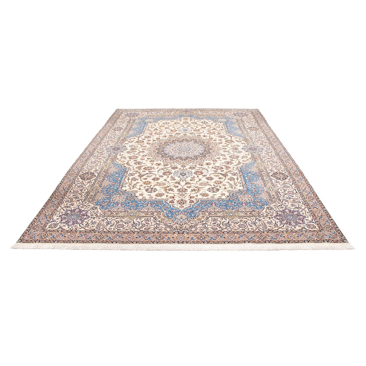 Tapis persan - Nain - Premium - 373 x 262 cm - crème