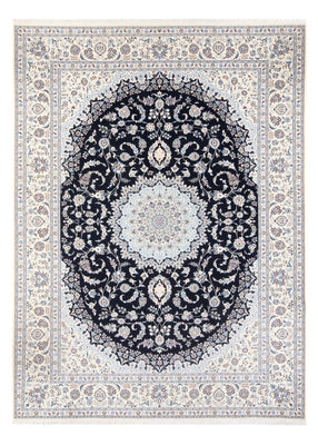 Tapis persan - Nain - Premium - 345 x 252 cm - bleu foncé