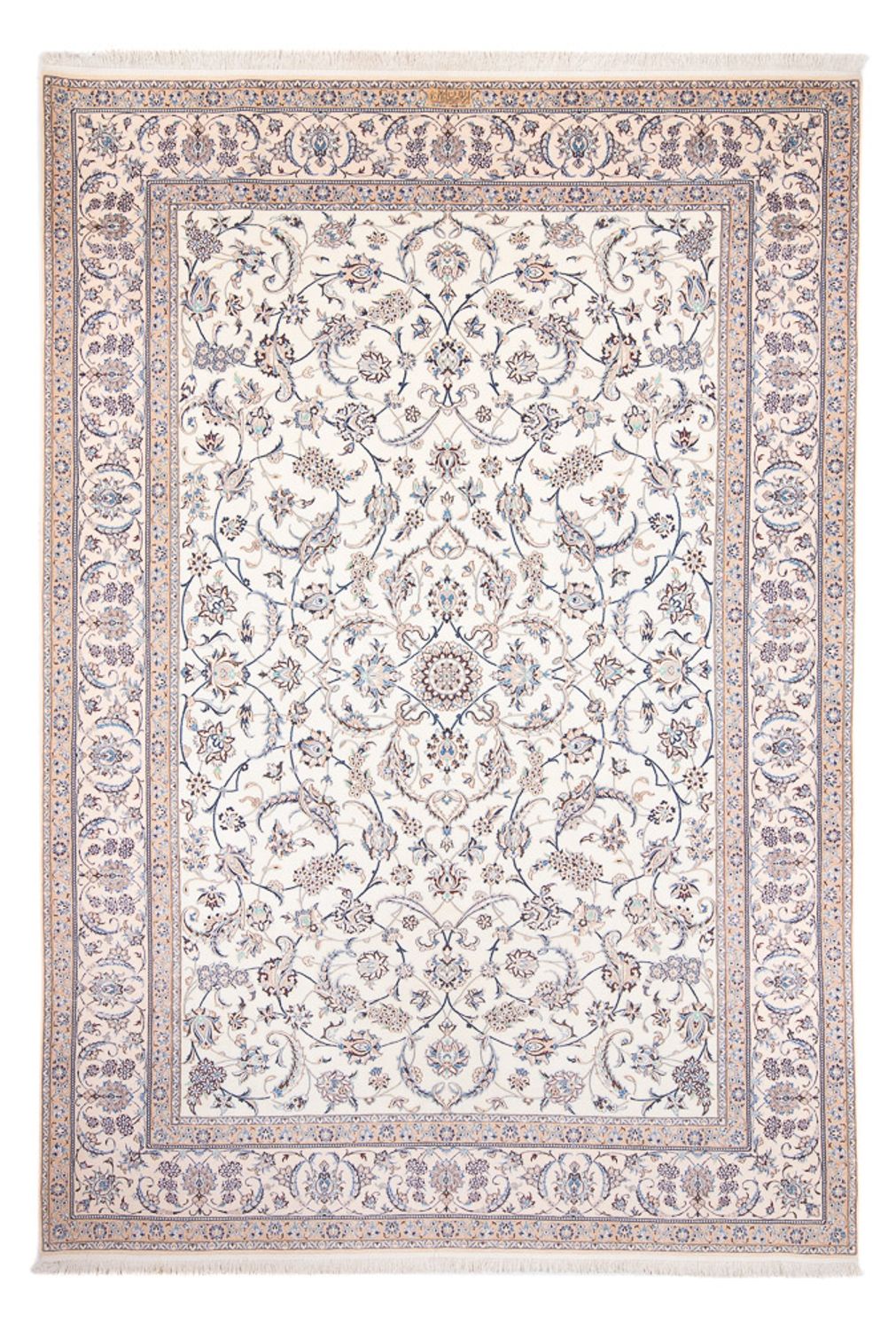 Tapis persan - Nain - Premium - 310 x 213 cm - crème
